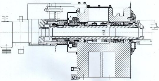 Токарный шпиндель токарного станка с ЧПУ