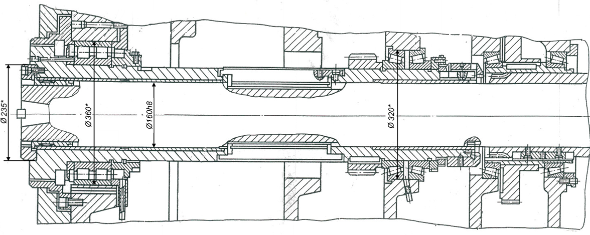 шпиндель станка схематичное изображение