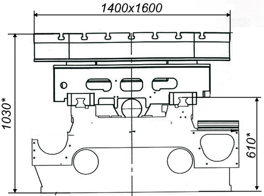чертеж стола станка ЧПУ