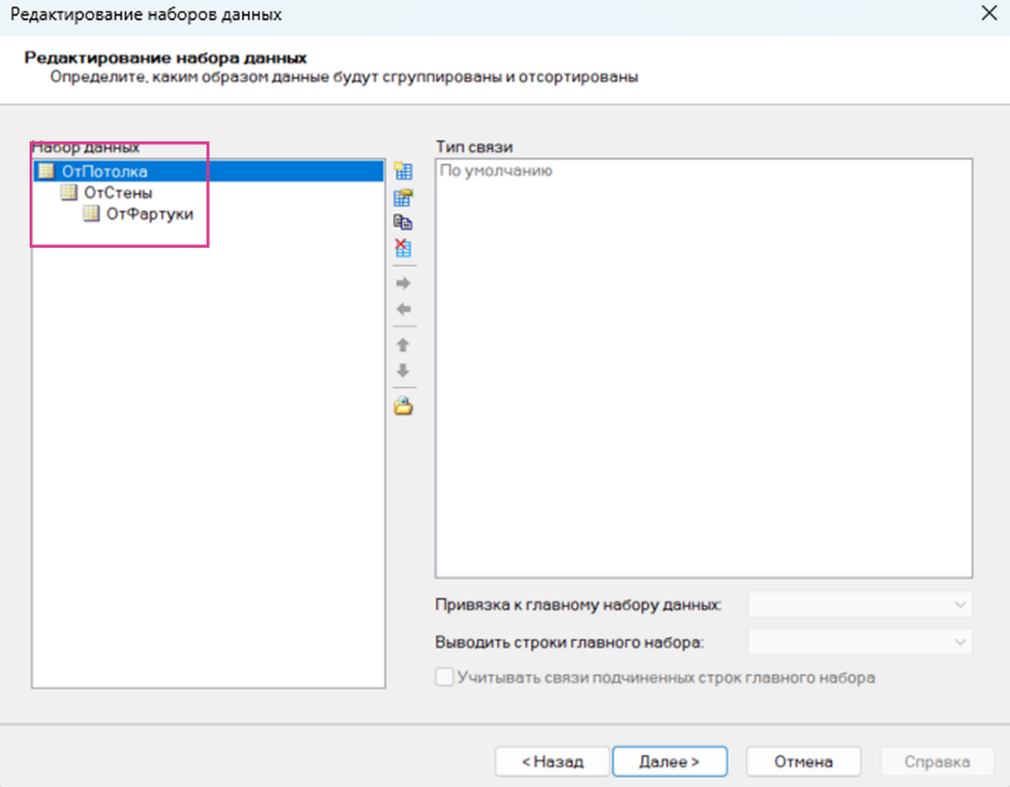 Рис. 12. Выборки данных