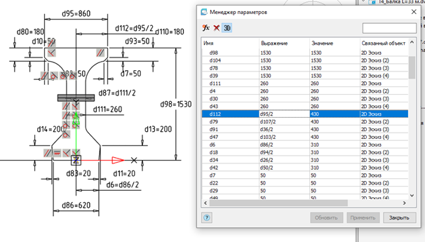 Параметрические зависимости