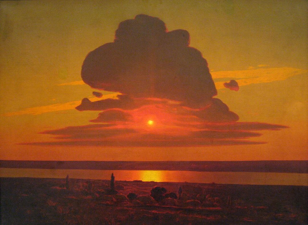 Arkhip Kuindzhi "Red sunset on the Dnieper". 1905
