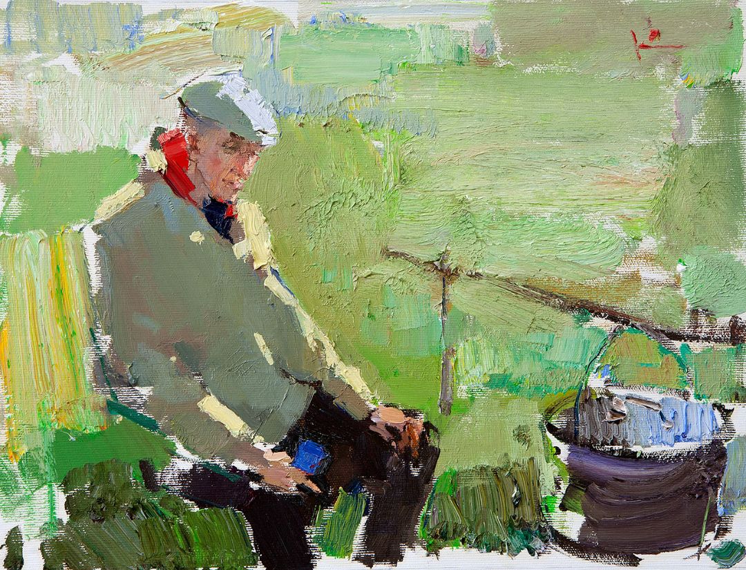 Fish Soup, 2021. Oil on canvas, 31 × 41 cm