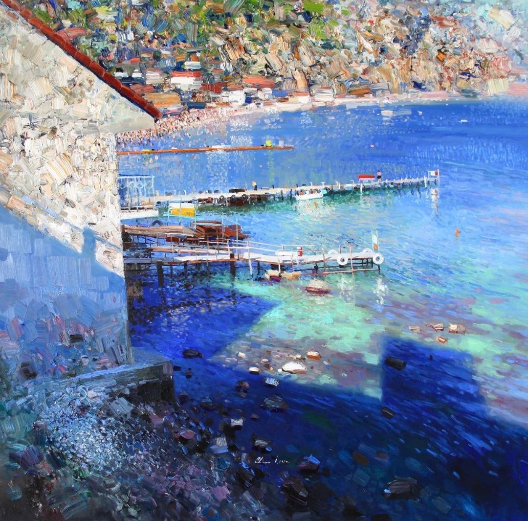 Novy Svet, 2020. Oil on canvas, 95 × 95 cm