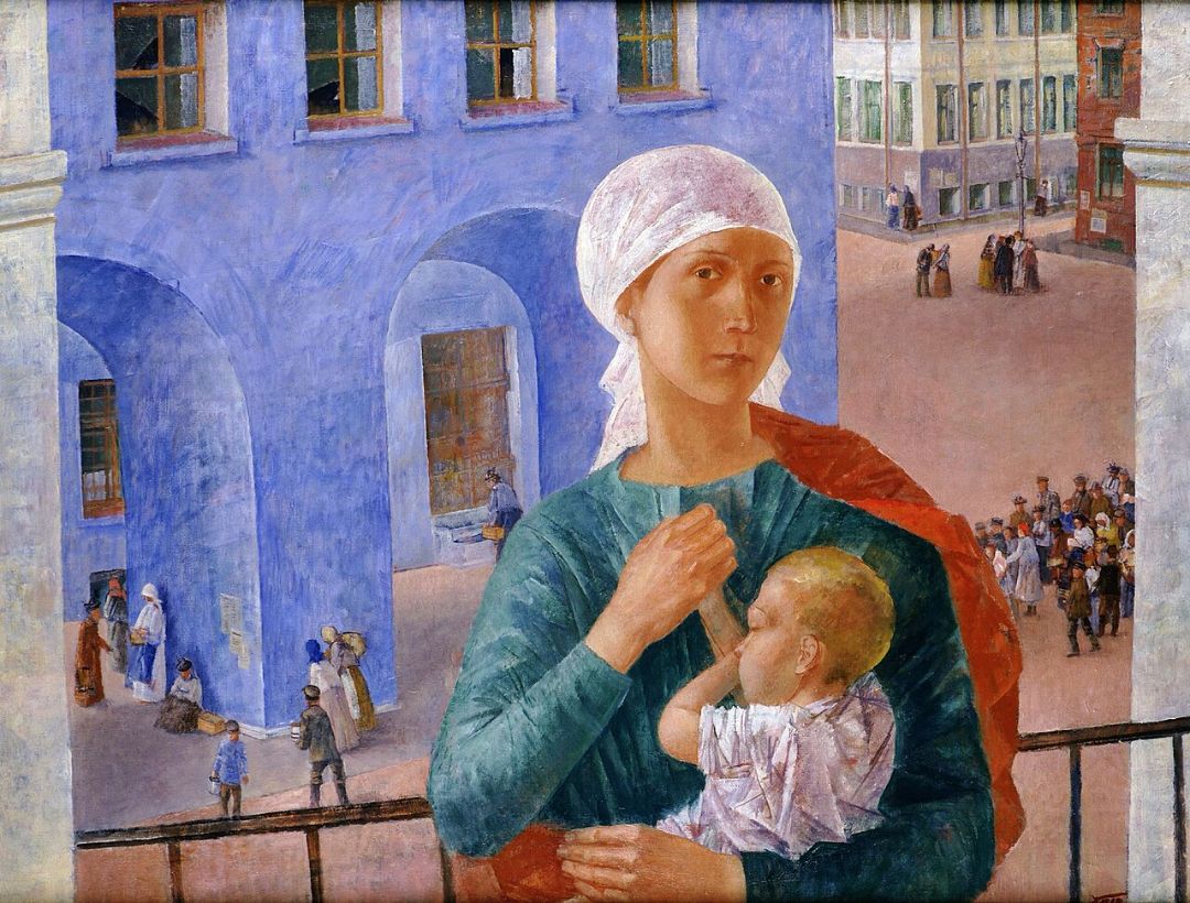 Kuzma Petrov-Vodkin. The Petrograd Madonna (1920)