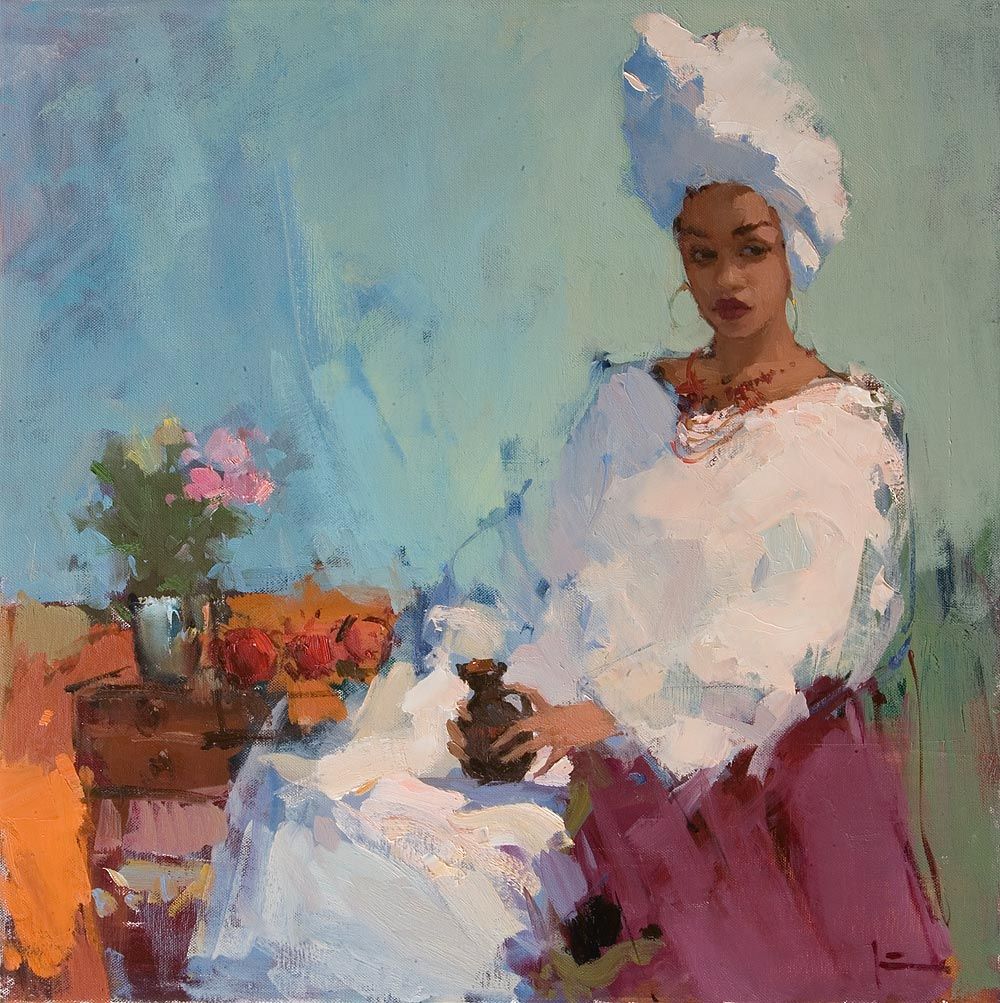 Sophia, 2018. Oil on canvas, 60 × 60 cm