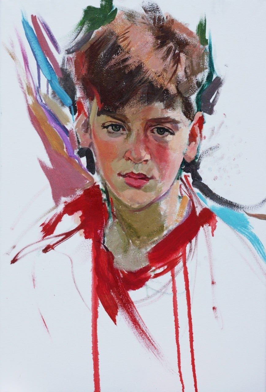 Timofey, 2019. Oil on canvas, 60 × 40 cm