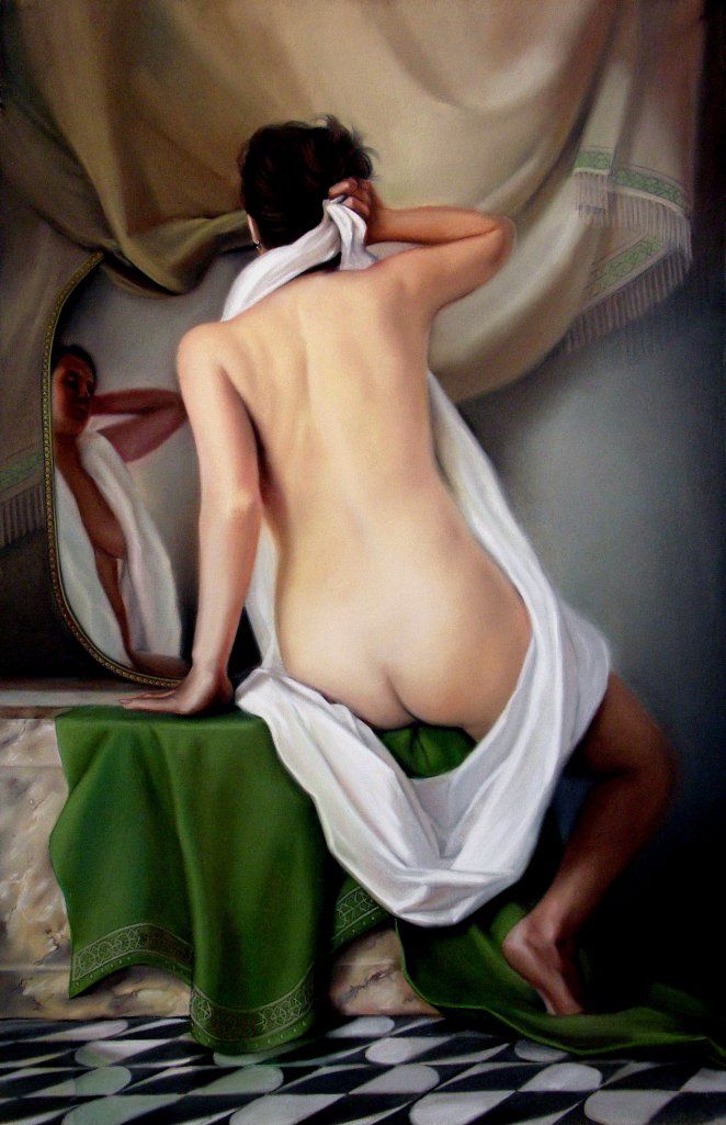 Nude. Pastel on paper, 90 × 60 cm
