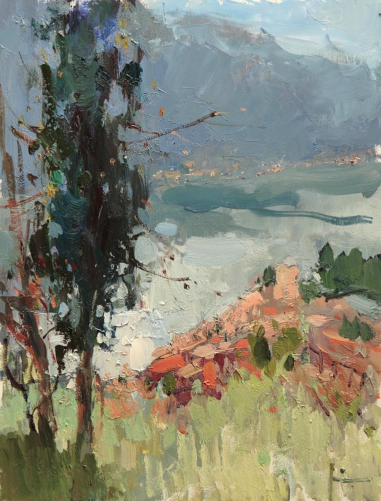 Bay of Kotor, 2017. Oil on canvas, 41 × 31 cm