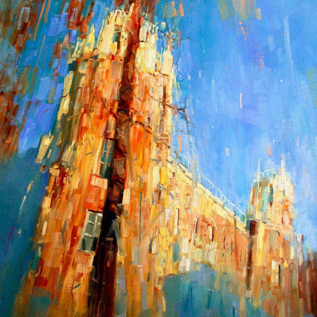 Tsaritsyno, 2018. Oil on canvas, 100х100 cm
