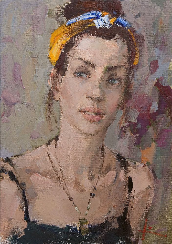 Lisa, 2019. Oil on canvas, 50 × 35 cm