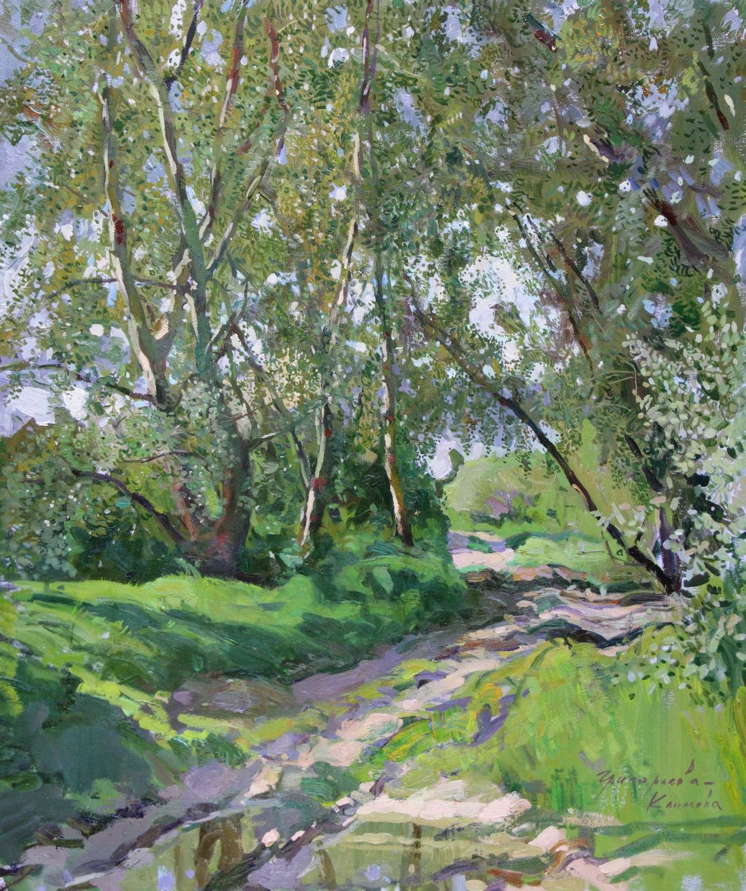 Trees, 2026. Oil on canvas, 60 × 70 cm