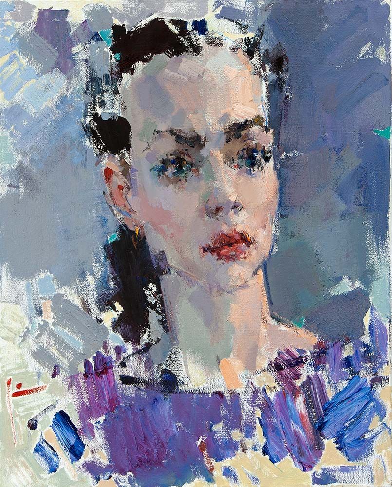 Crystal, 2022. Oil on canvas, 50 × 40 cm