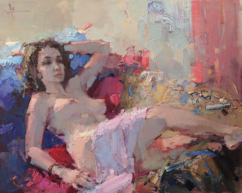 Polina, 2014. Oil on canvas, 61 × 77 cm