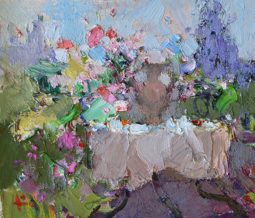 Amphora. Oil on canvas, 22 × 25 cm