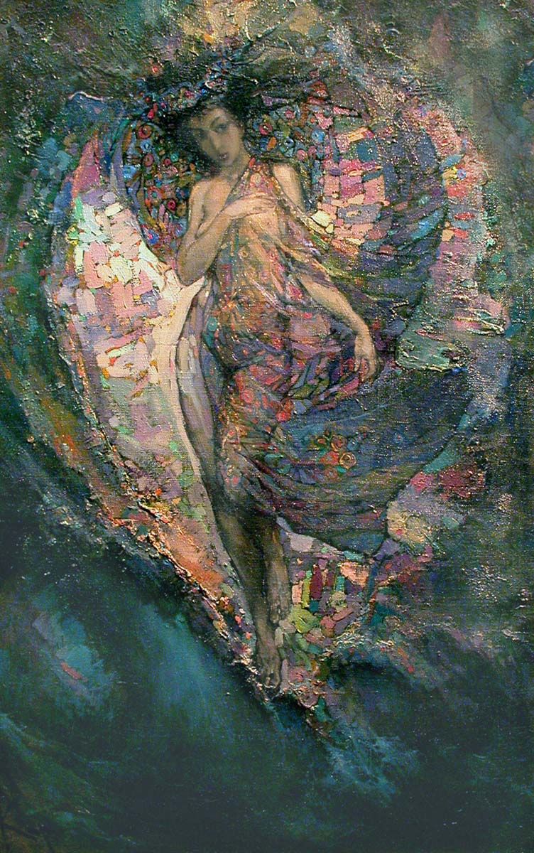 The Birth of Aphrodite, 1995. Oil on canvas, 100 × 70 cm