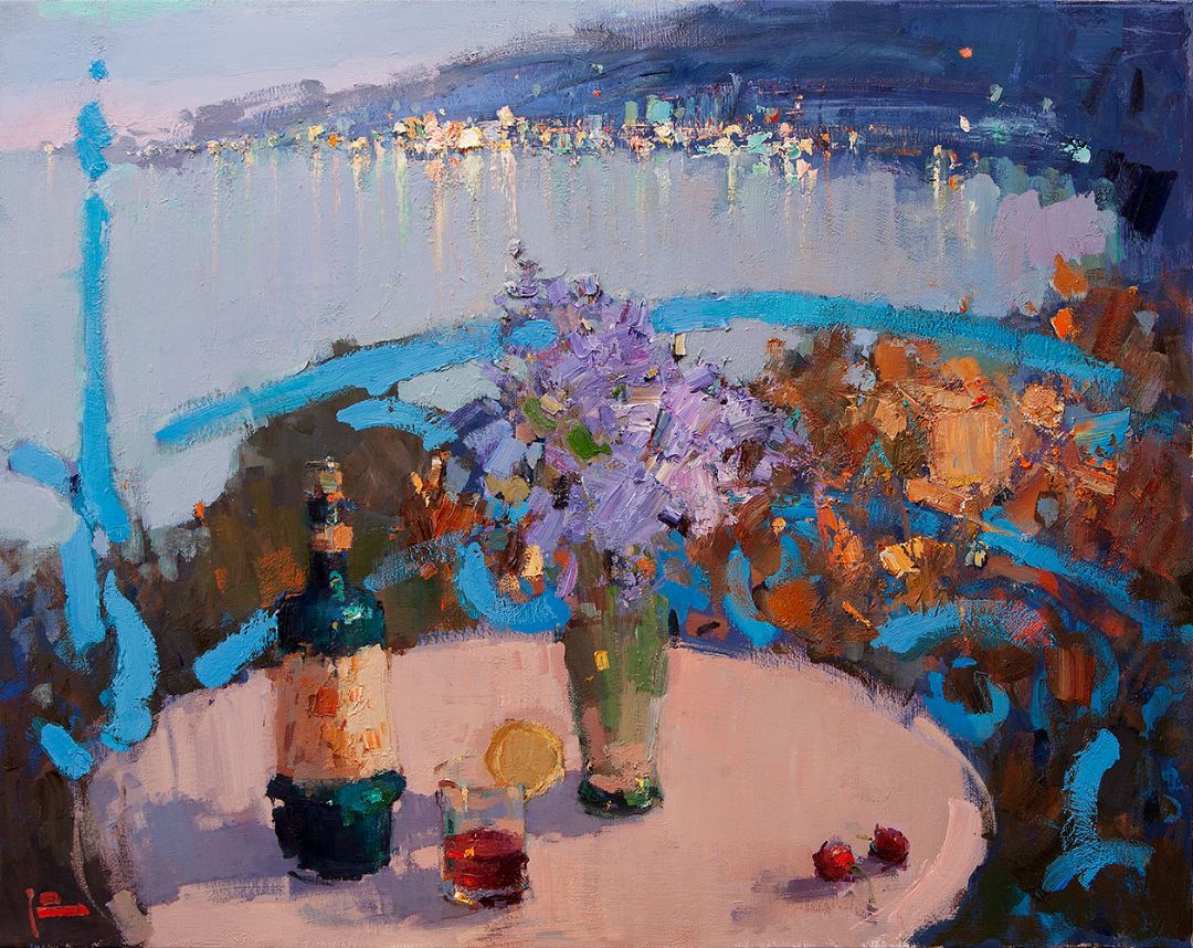 Amaro Montenegro, 2020. Oil on canvas, 61 × 77 cm