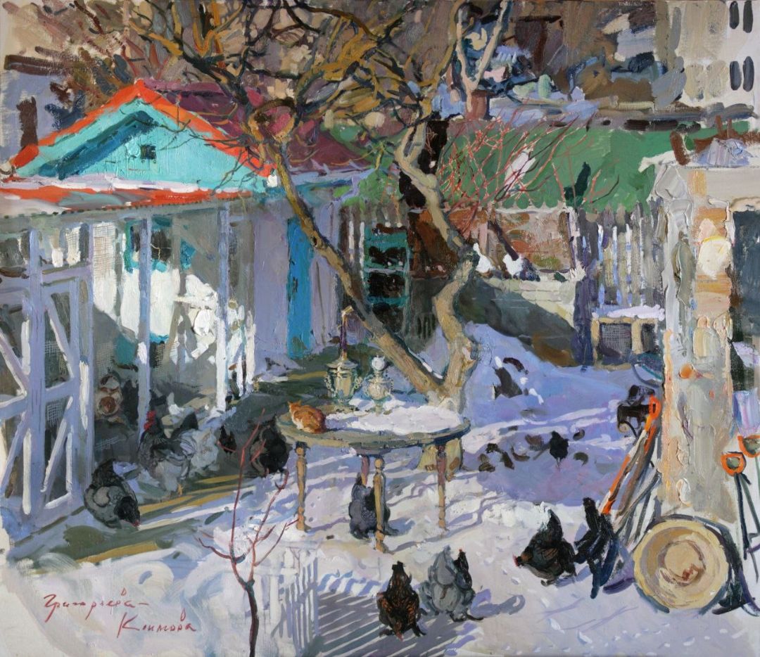The Farmyard, 2026. Oil on canvas, 100 × 115 cm