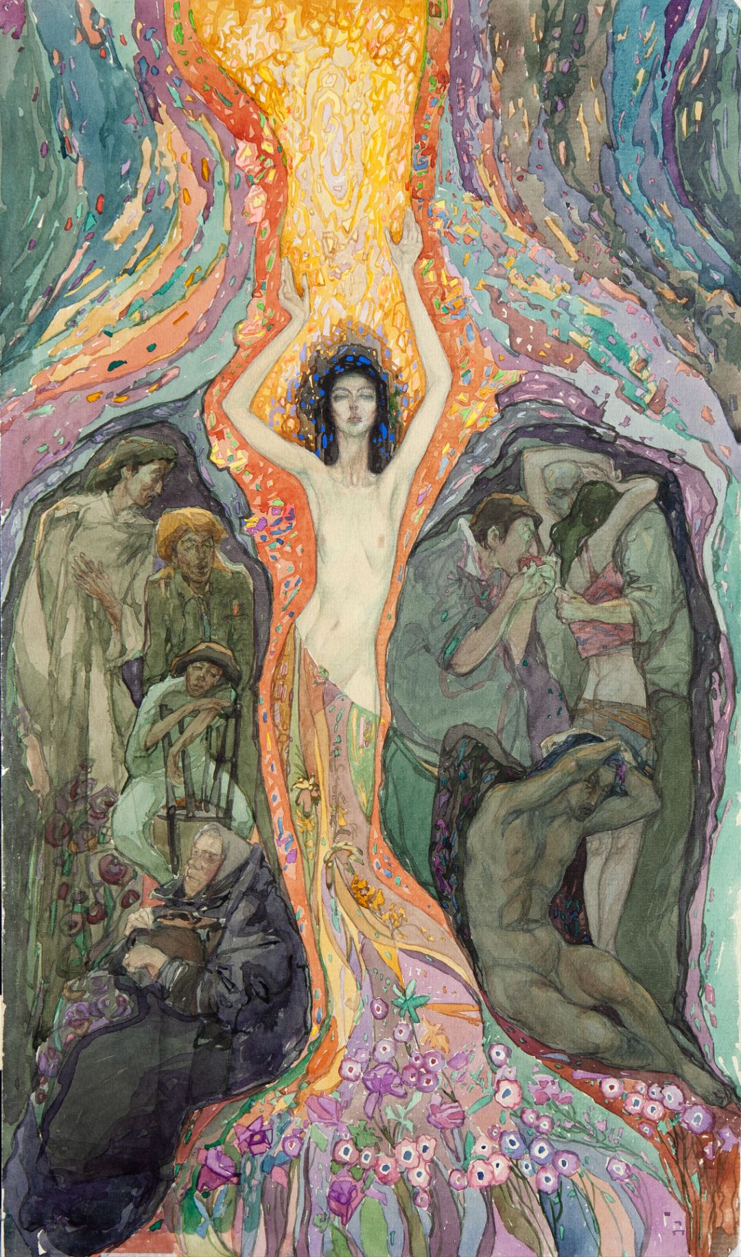 Untitled, 1990. Oil on canvas, 100 × 50 cm