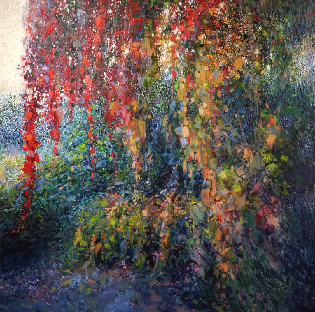 Virginia Creeper, 2021. Oil on canvas, 120 × 120 cm