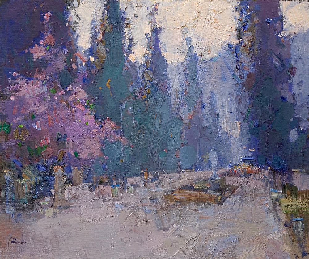Alley, 2016. Oil on canvas, 51 × 61 cm