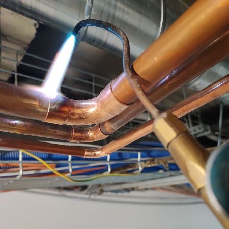 Пайка медных трубопроводов