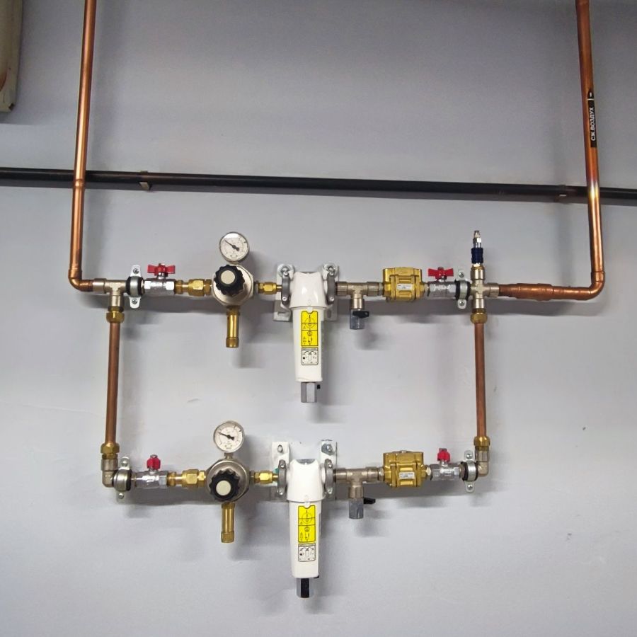 Узел редуцирования сжатого воздуха