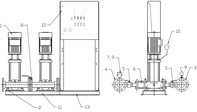 Схема подключения grundfos