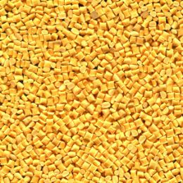 Пластиковые гранулы после сортировки на фотосепараторе (годный продукт)