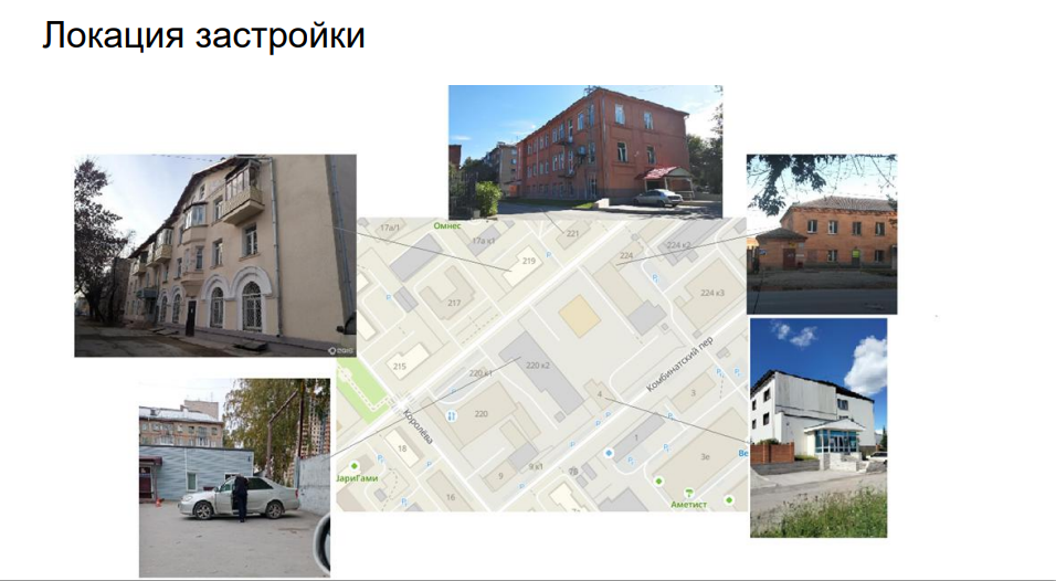 Анализ инфраструктуры и окружения участка застройки