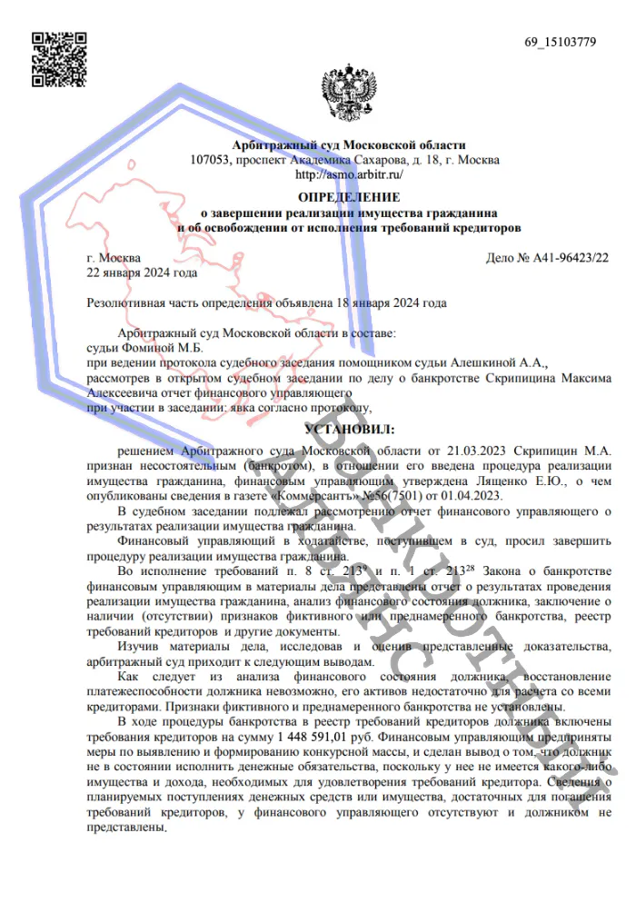 Дело №41-96423/2022