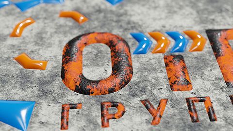 Логотип Группы ОТР в 3D
