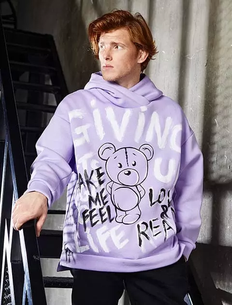 худи мужское с капюшоном