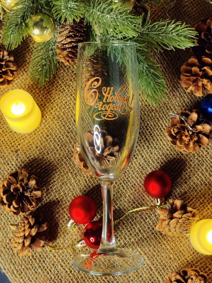 УФ ДТФ наклейка с Новым Годом