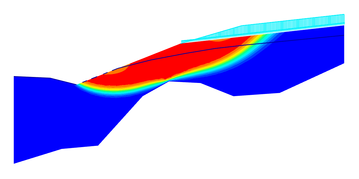 Расчёт устойчивости склона