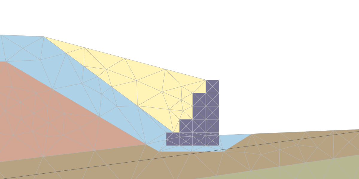 Массивные подпорные стены