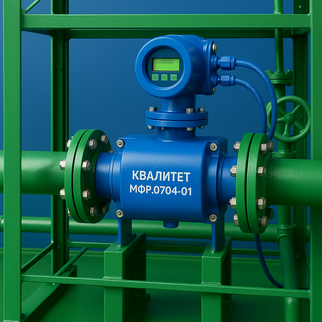 Схематичное изображение расходомера МФР.0704-01 сгенерированное нейросетью