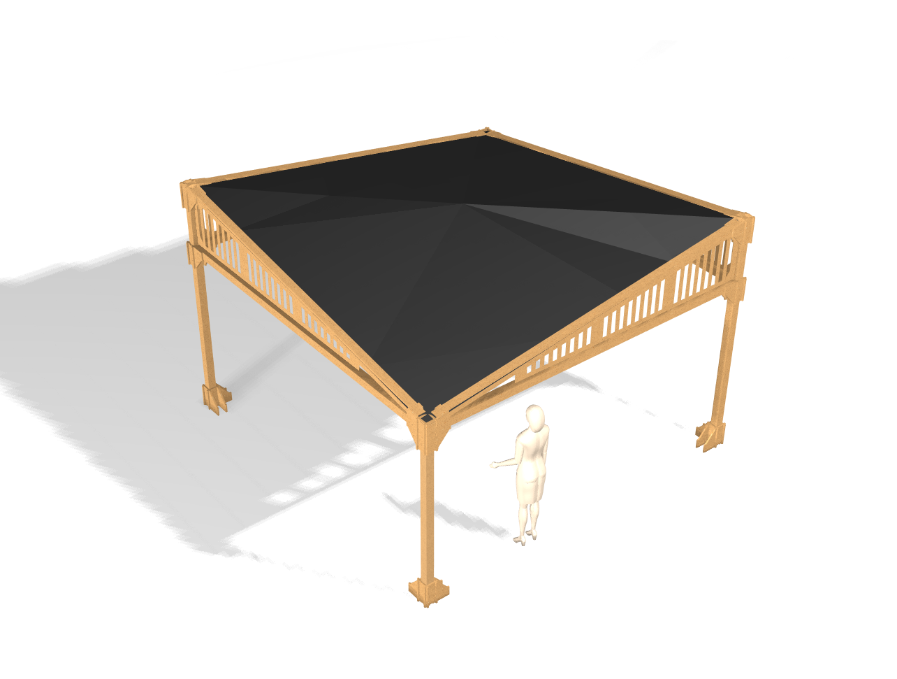 Аренда деревянного навеса LYALE 3х3