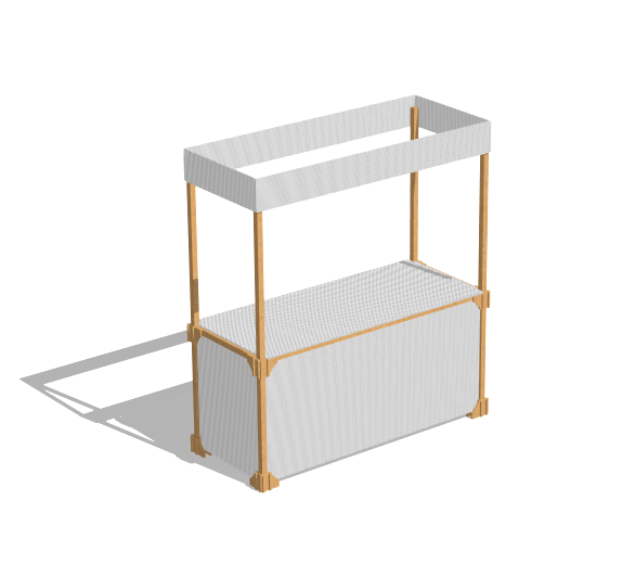 Аренда белого прилавка