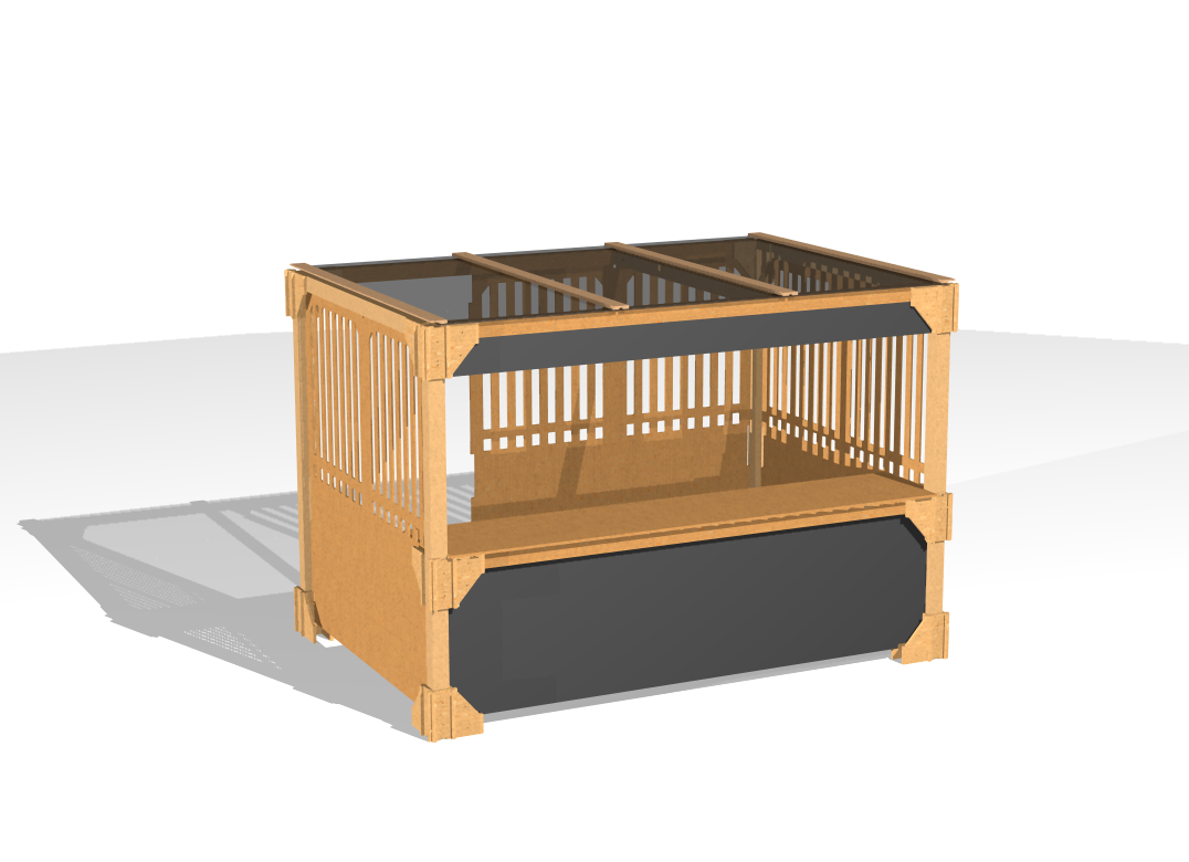 Аренда деревянного киоска LYALE 3х2 со стенами