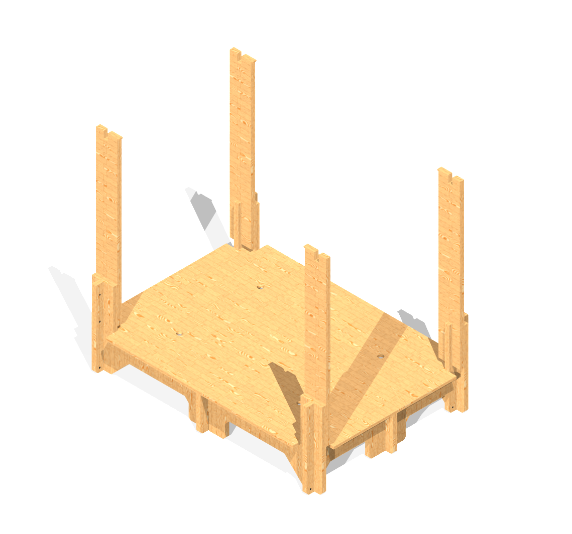 Паллет с ребрами жесткости lyalepallet