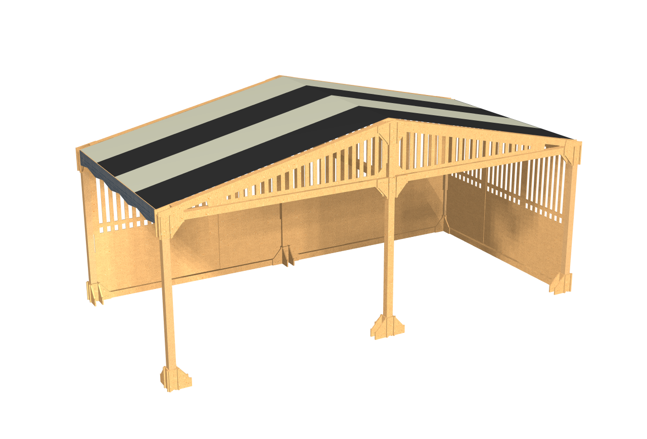 Аренда деревянного навеса LYALЕ 6Х3