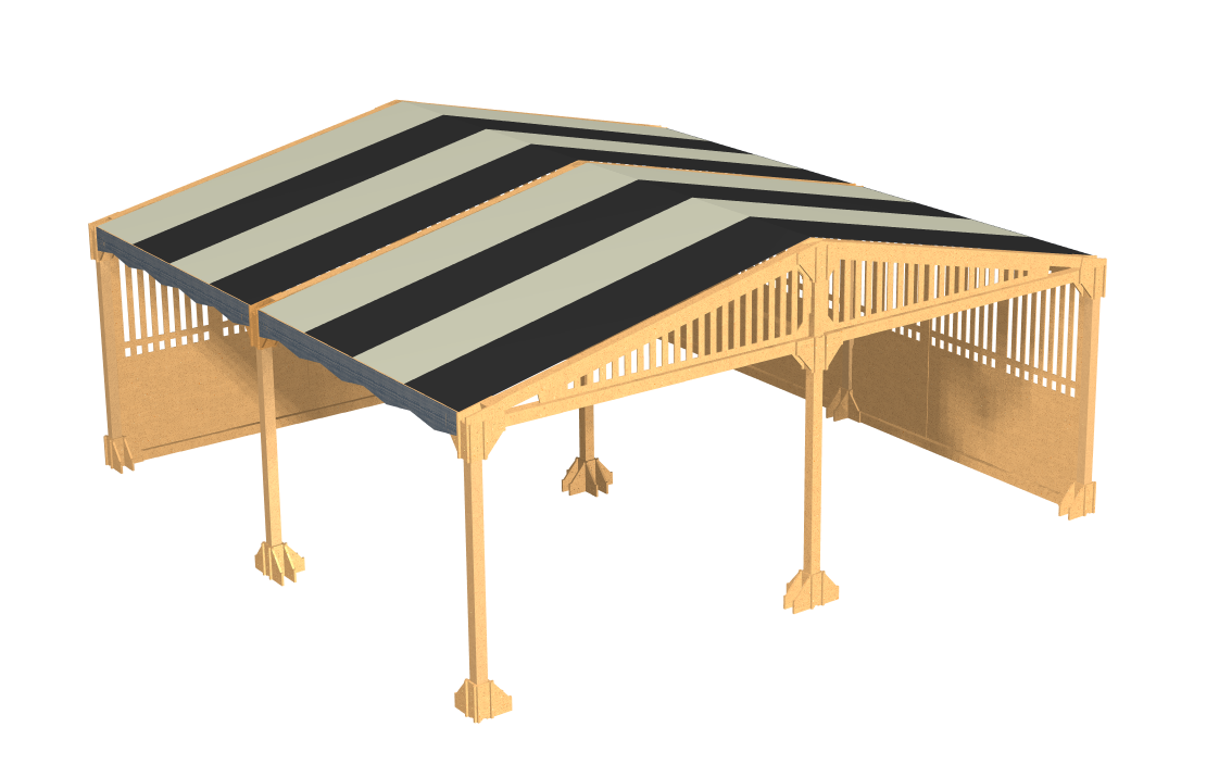 Аренда деревянного навеса LYALЕ 6Х6