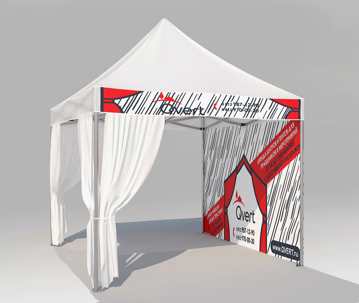 печать банера стенки для шатра