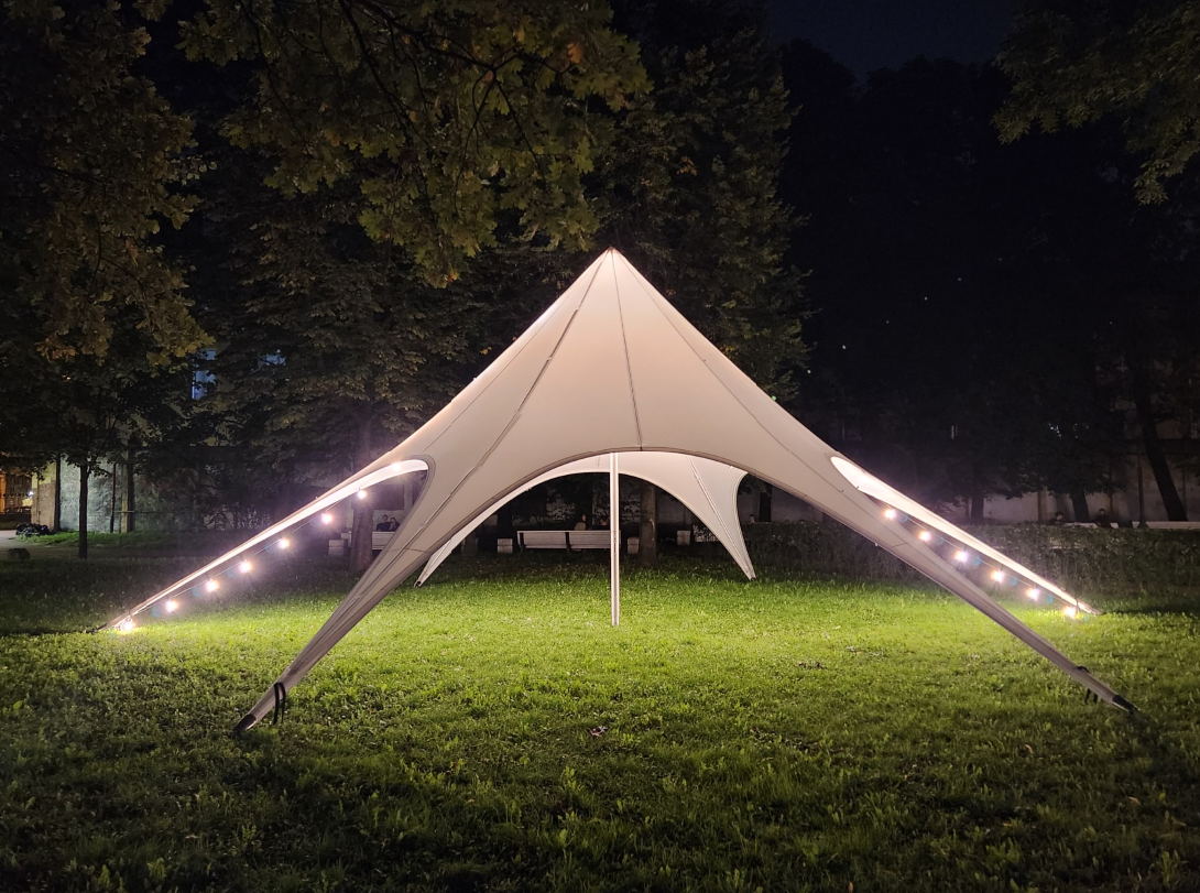 Аренда шатра Звезда 13м