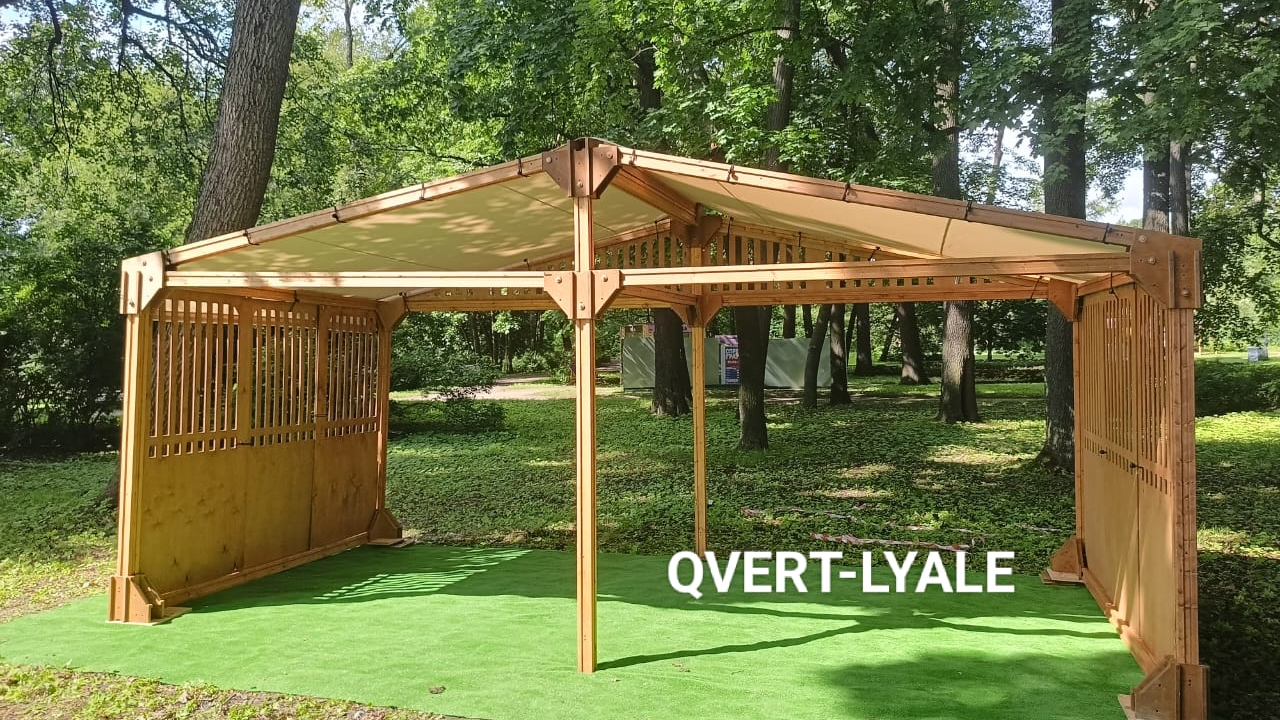 Аренда деревянного навеса LYALЕ 6Х6