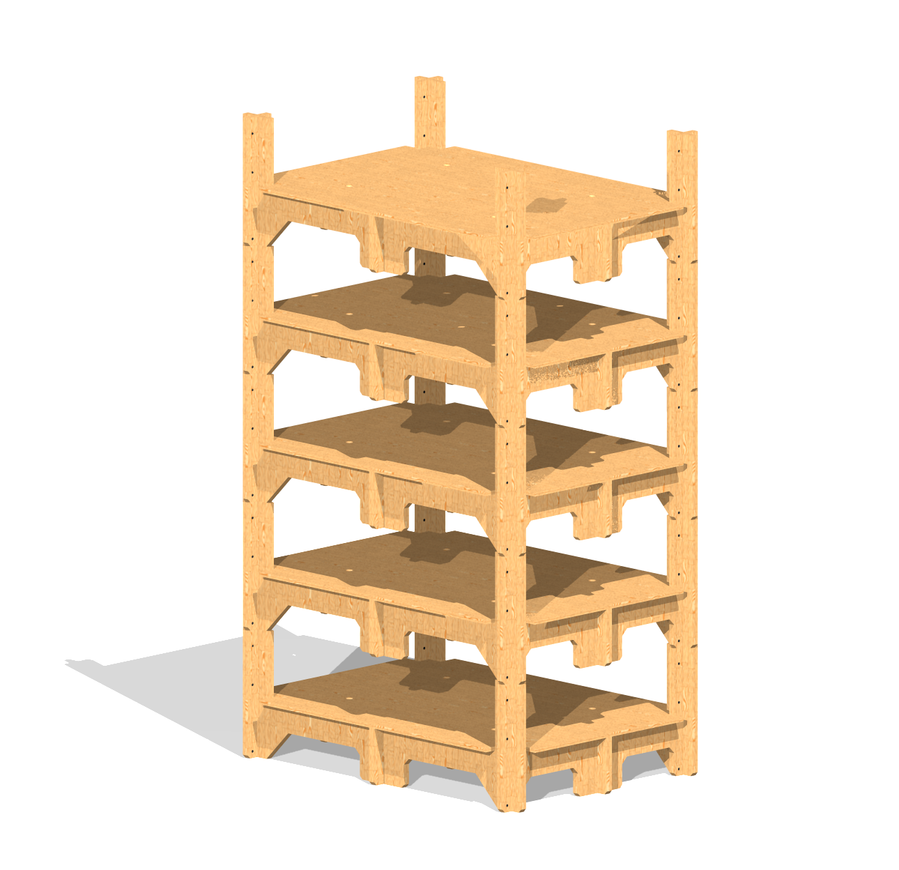 паллет с ребрами