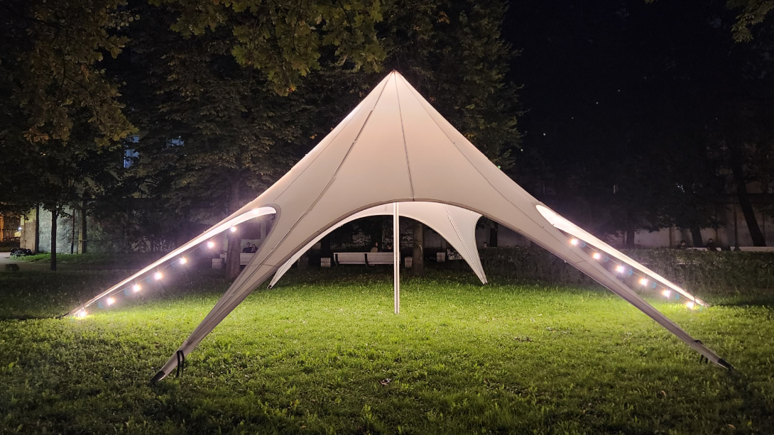 Аренда шатра Звезда 13м