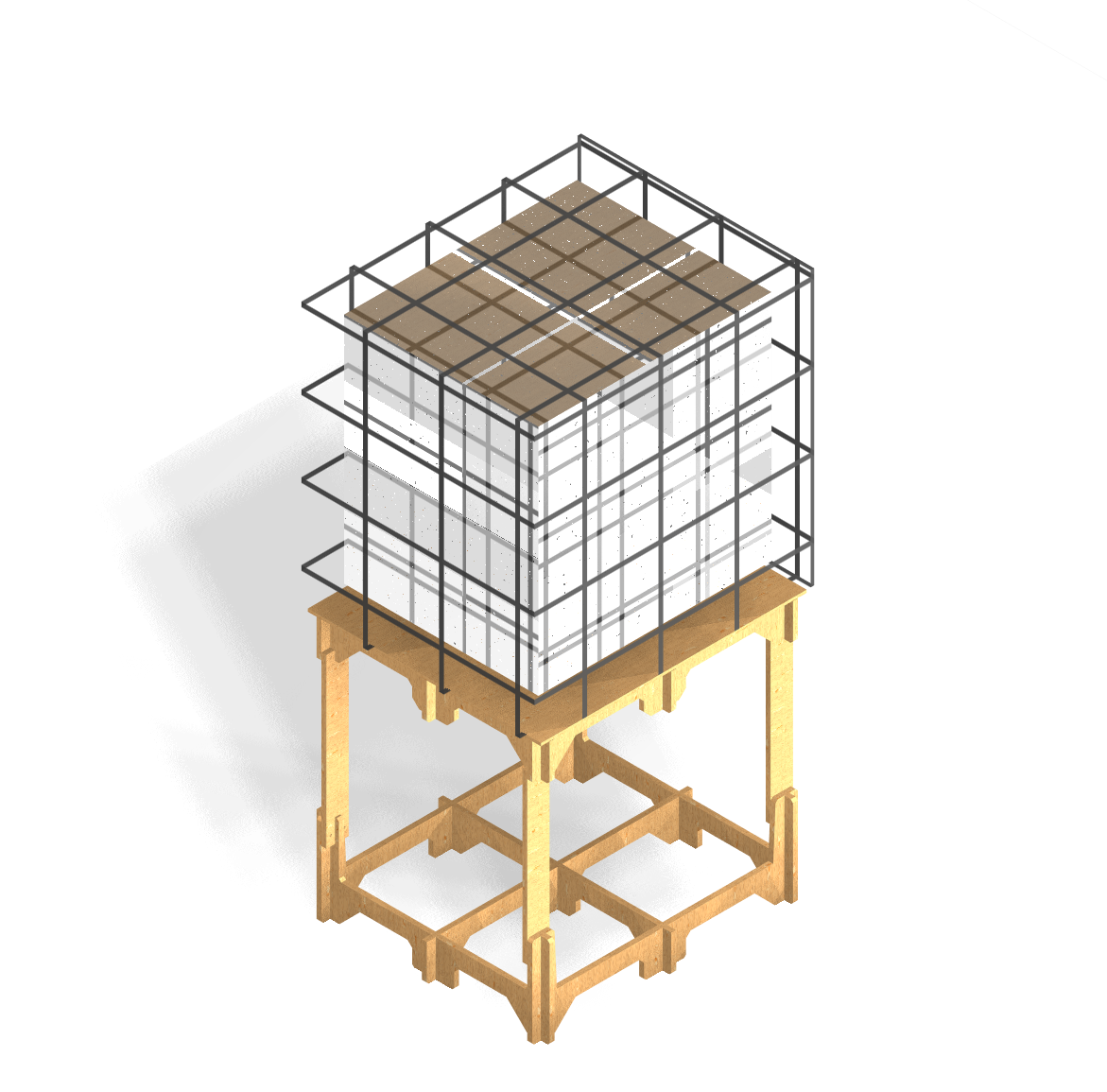 каркас опора для еврокуба бочки