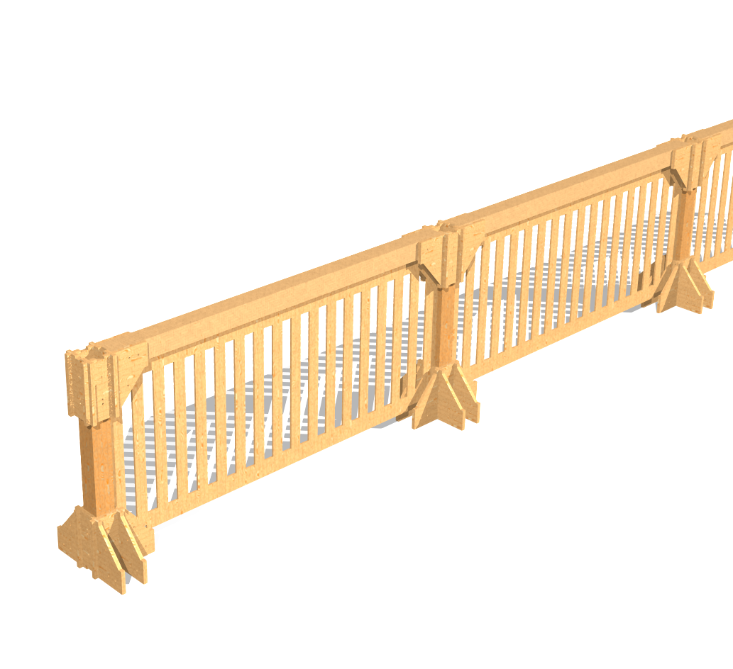 Аренда деревянного забора ограждения